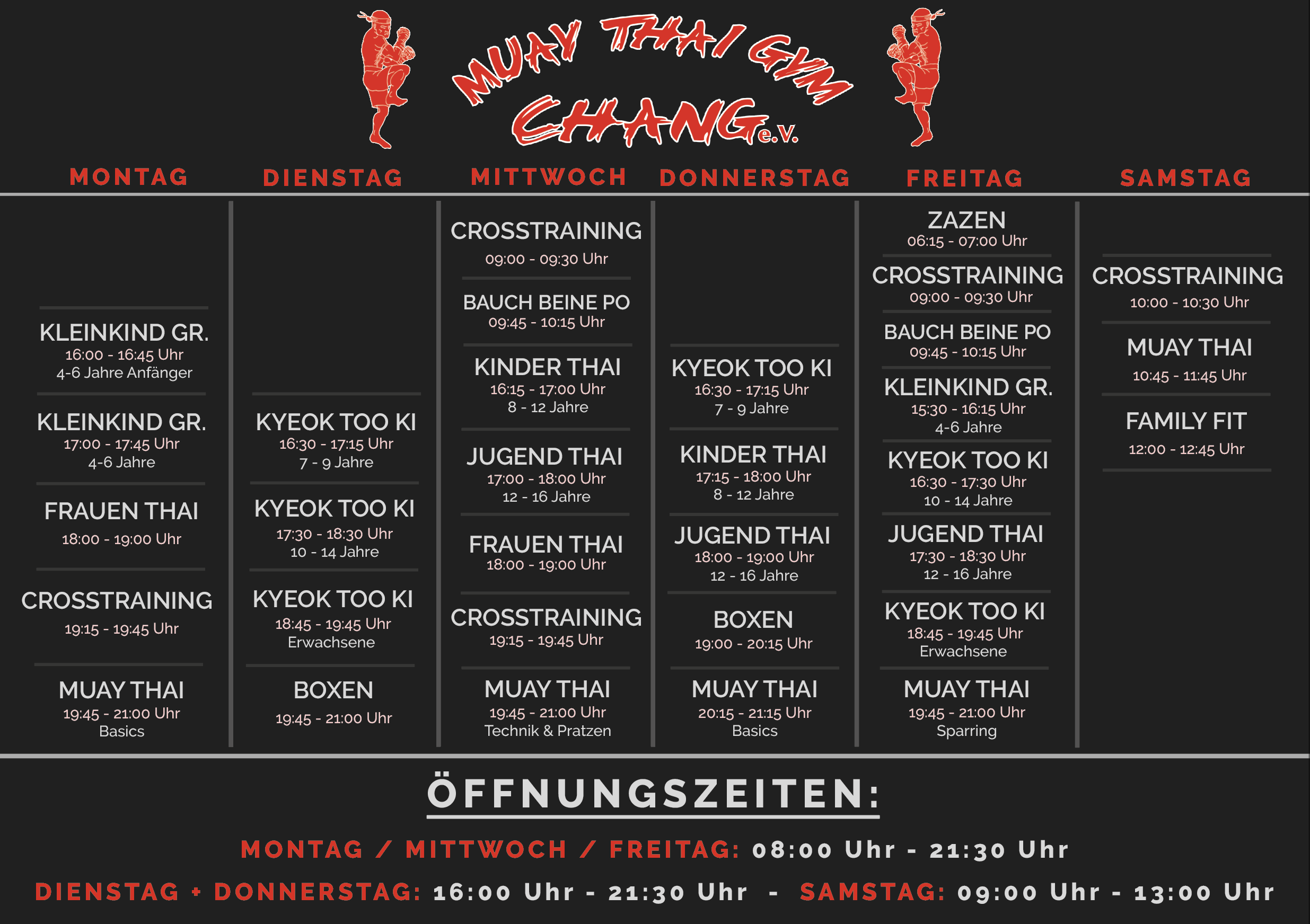 Chang Zeitplan 2026 - Digital